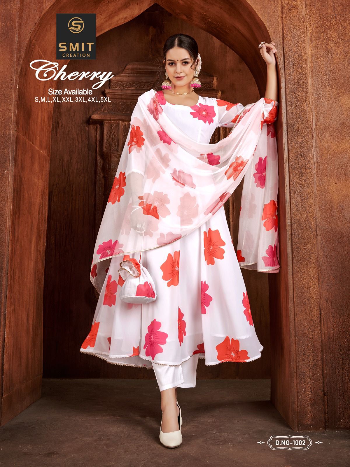 Smit Cherry 1001-1006 Wholesale Printed Kurtis With Dupatta